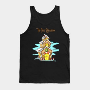 Gingerbread House Christmas Reason Season Tank Top